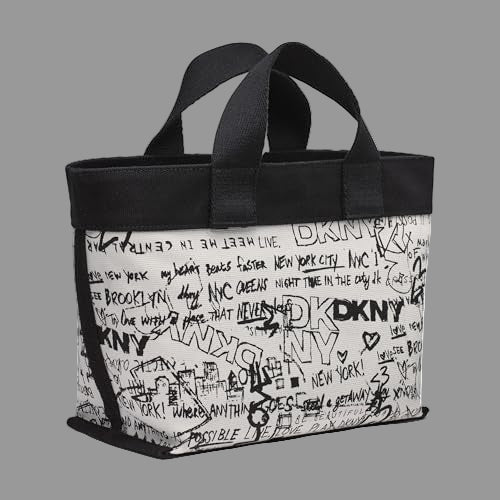 DKNY Brady Crossbody Tote Bag, Black/Daffodil