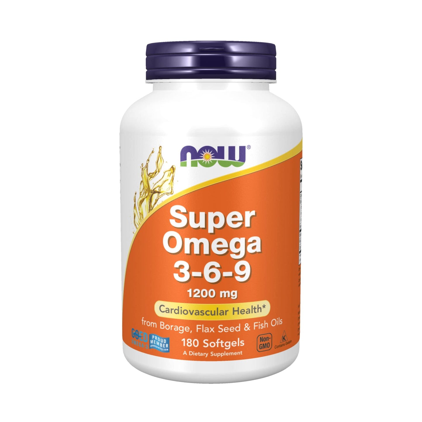 NOW Foods Super Omega 3-6-9 Softgels 1200 mg – Heart, Brain & Skin (180 Count)