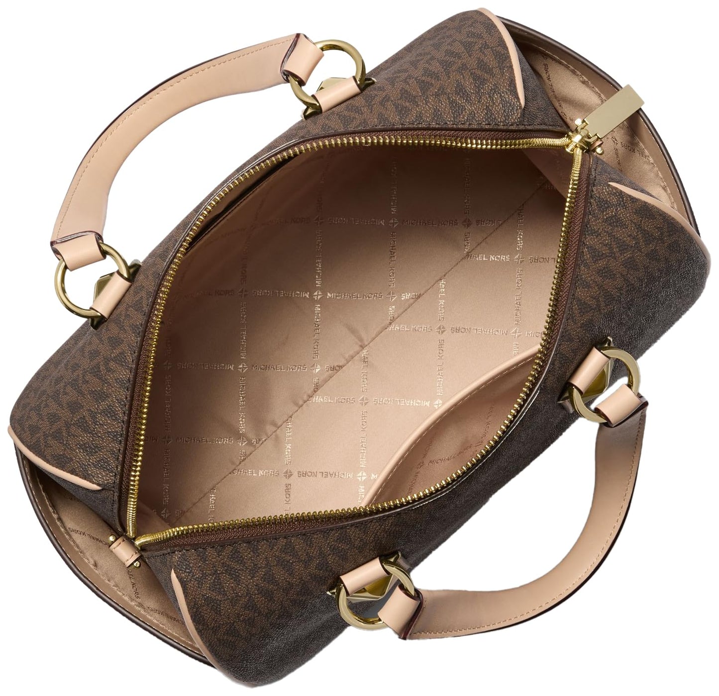 Michael Kors Grayson Medium Duffle Satchel, Brown/Acorn