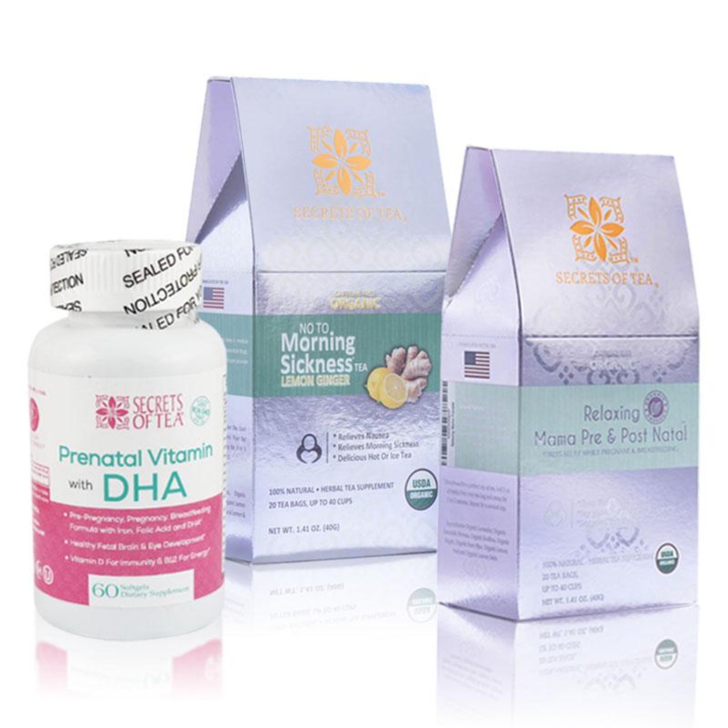 Morning Sickness Relief Tea – Ginger, Chamomile & Lemon Balm – Vegan