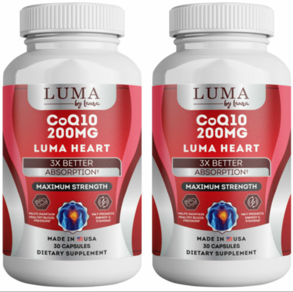 CoQ10 200mg Supplement – Heart, Energy & Brain Support – USA Made