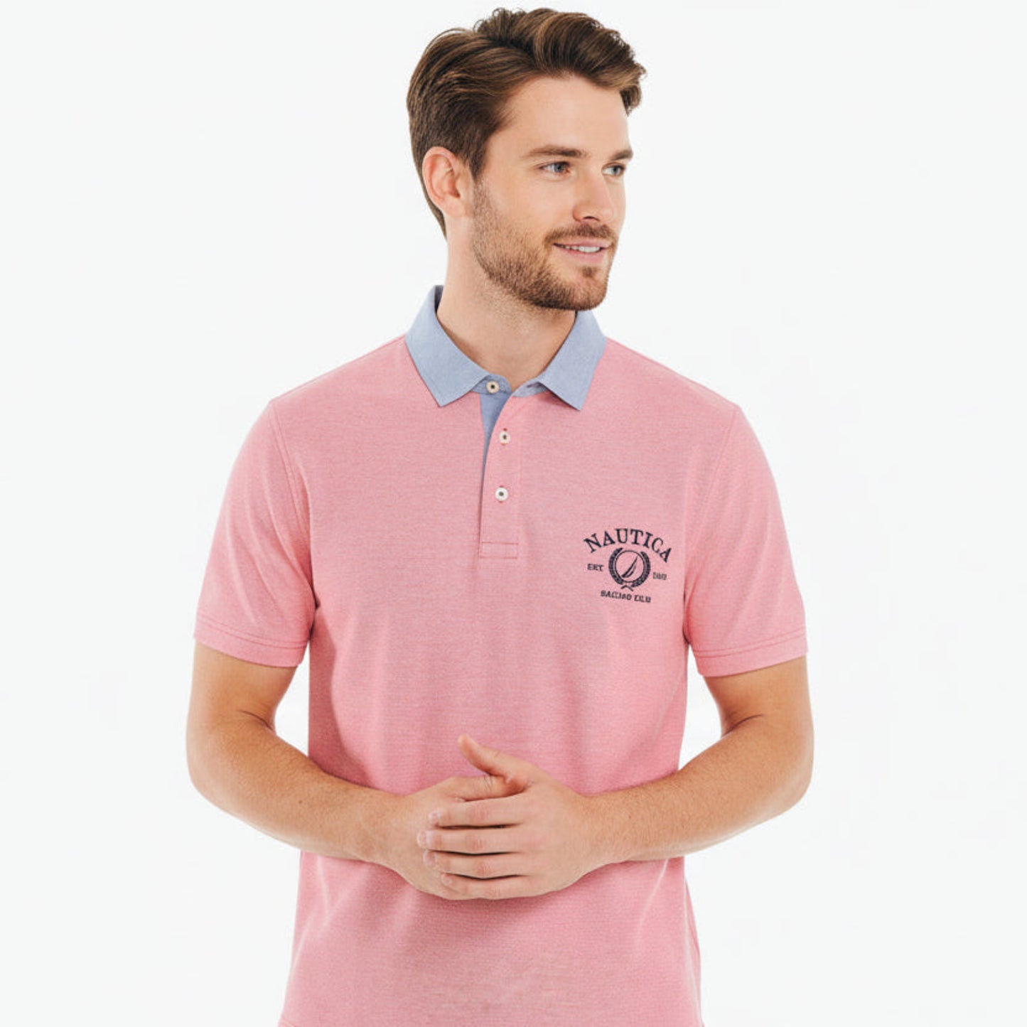 Nautica Mens Classic Fit Oxford Polo