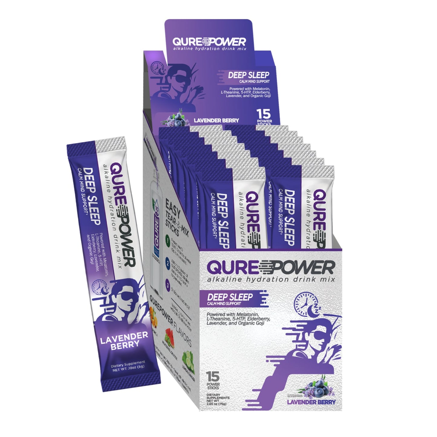 QURE POWER DEEP SLEEP – Non-GMO Sleep Drink Mix