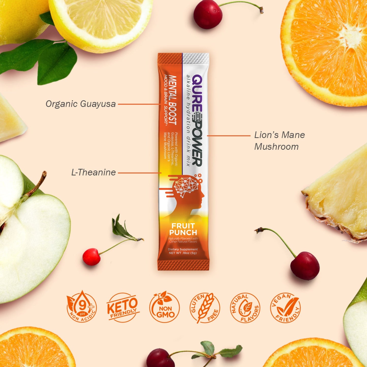 QURE Alkaline Water Enhancer – Focus & Hydration Support