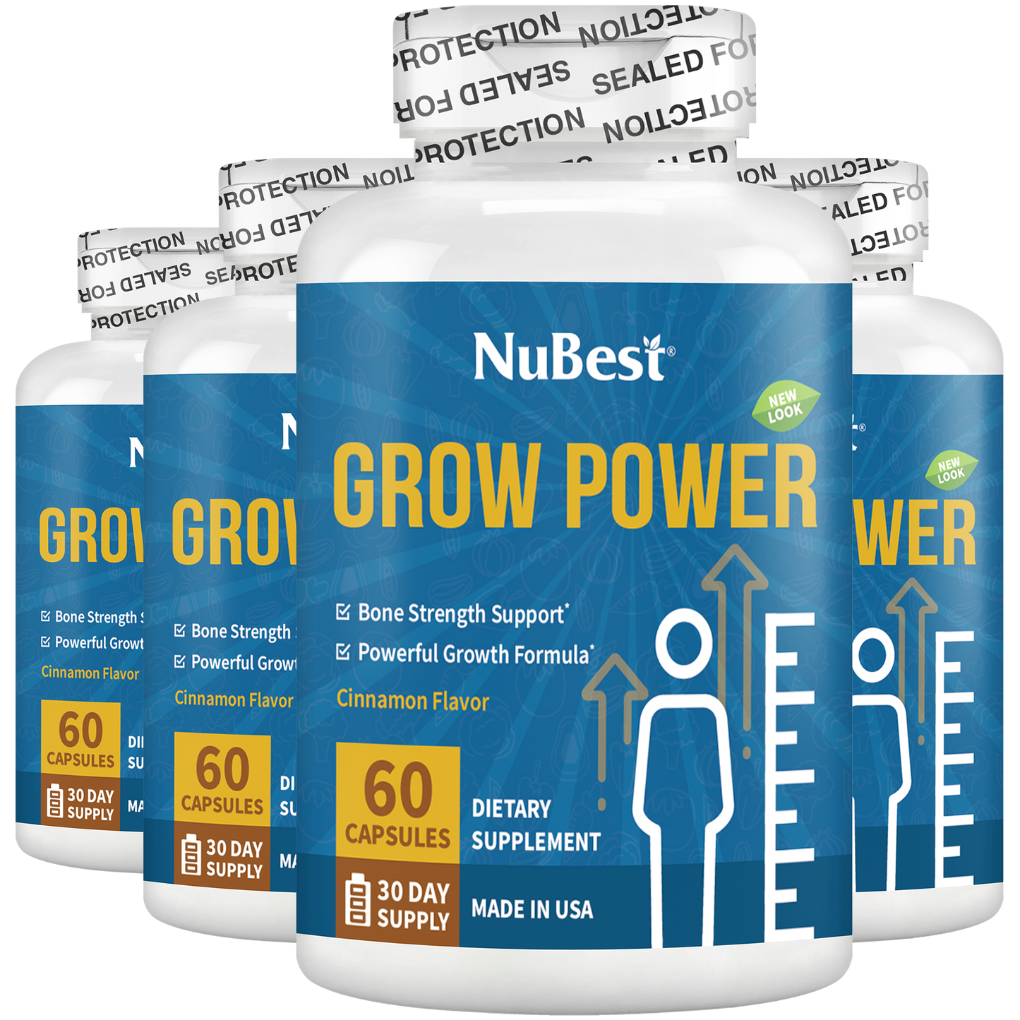 Nubest - Grow Power Bone Growth Supplement – Teens 10+ (2 bottles/pack or more)