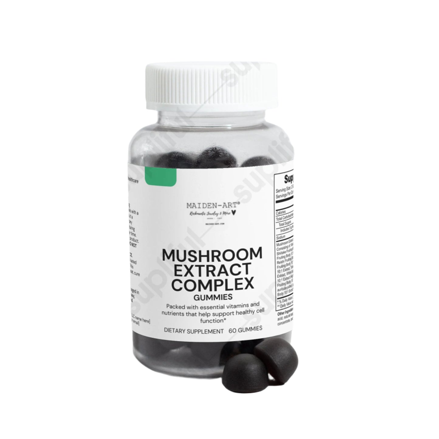 Focus & Energy Mushroom Gummies – 10 Blend – 60 Count