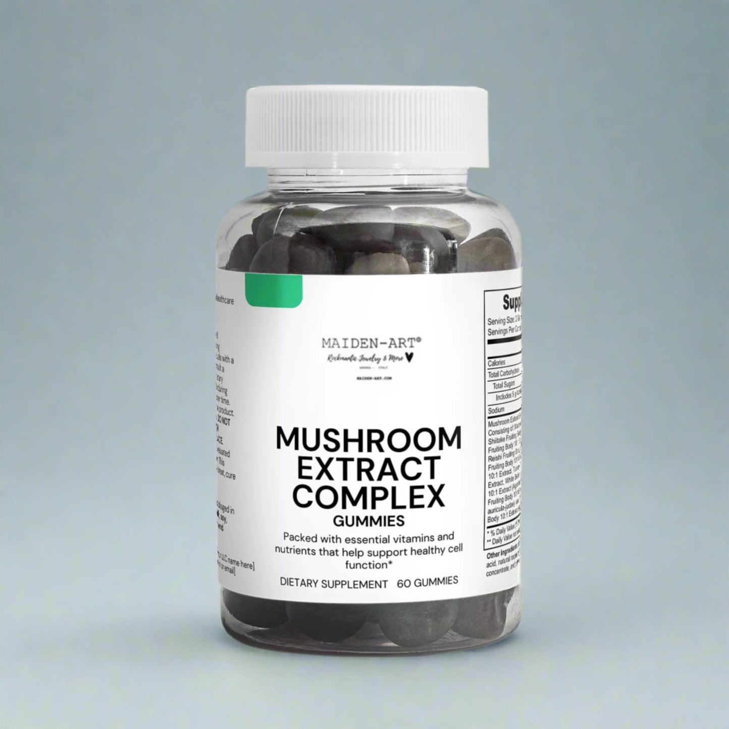 Focus & Energy Mushroom Gummies – 10 Blend – 60 Count