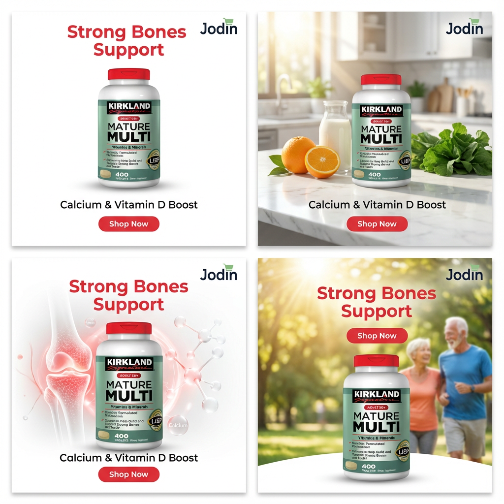 KIRKLAND Signature Adult 50+ Multi Vitamins & Minerals, 400 Tablets (2 Pack)