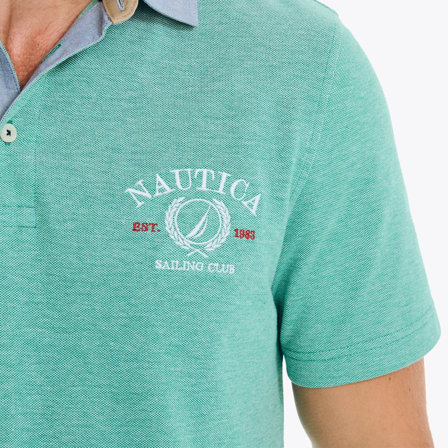 Nautica Mens Classic Fit Oxford Polo