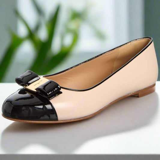 Ferragamo Varina Pink Leather Ballet Flat – Elegant Italian Luxury