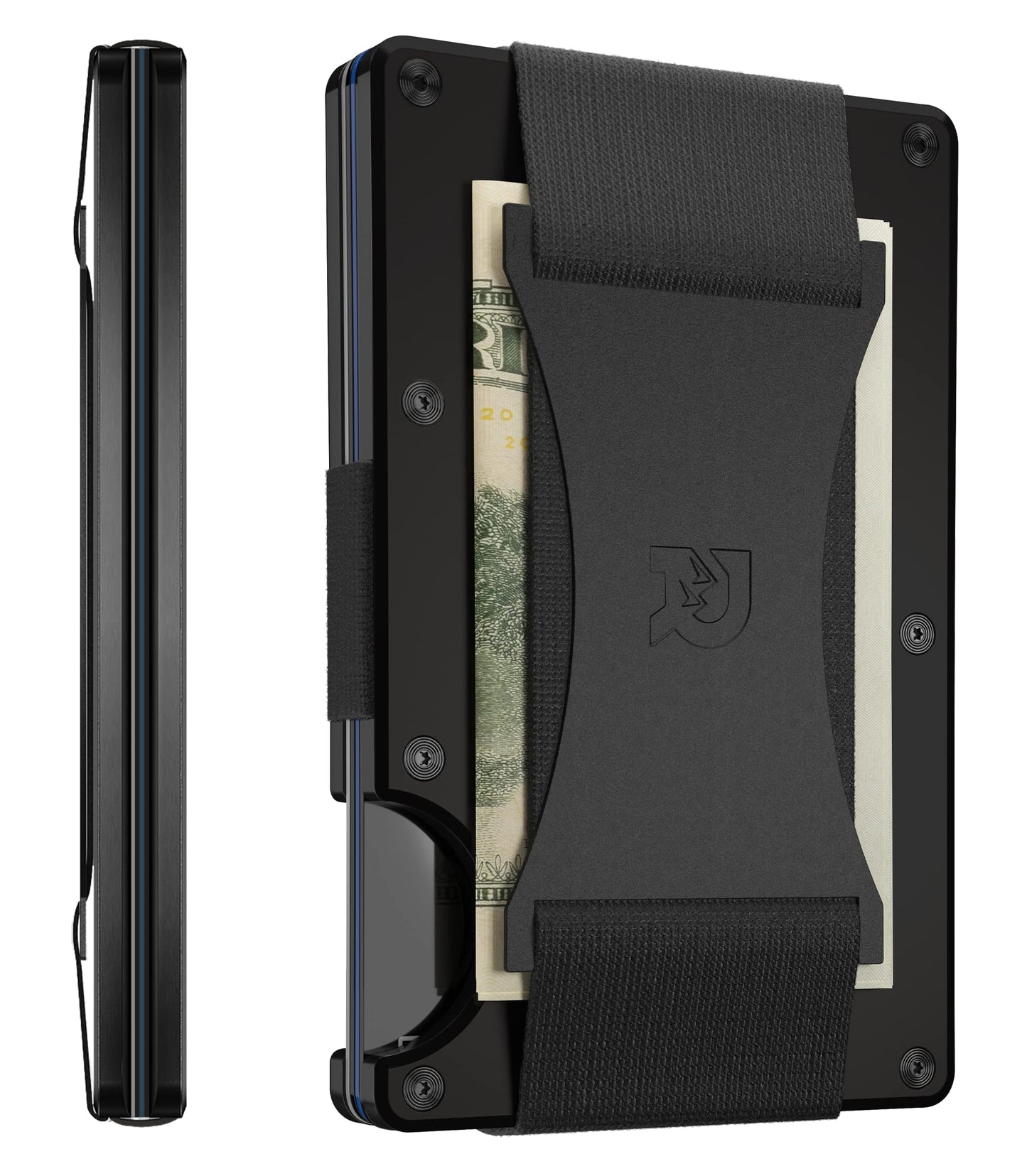 The Ridge Secure Essentials Bundle – Minimalist RFID-Blocking Slim Wallet - black