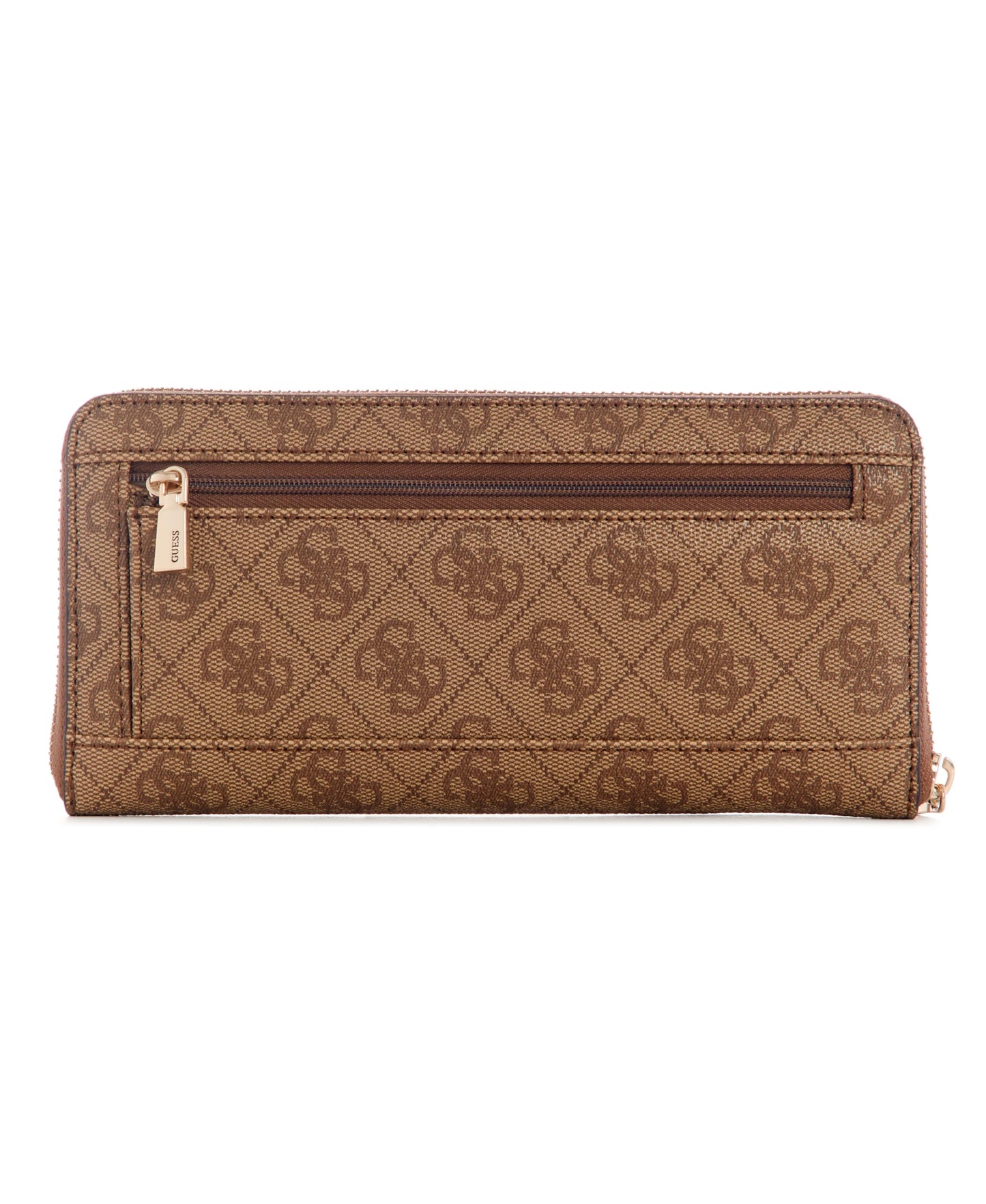 GUESS Laurel Large Zip Around Wallet, Latte Logo