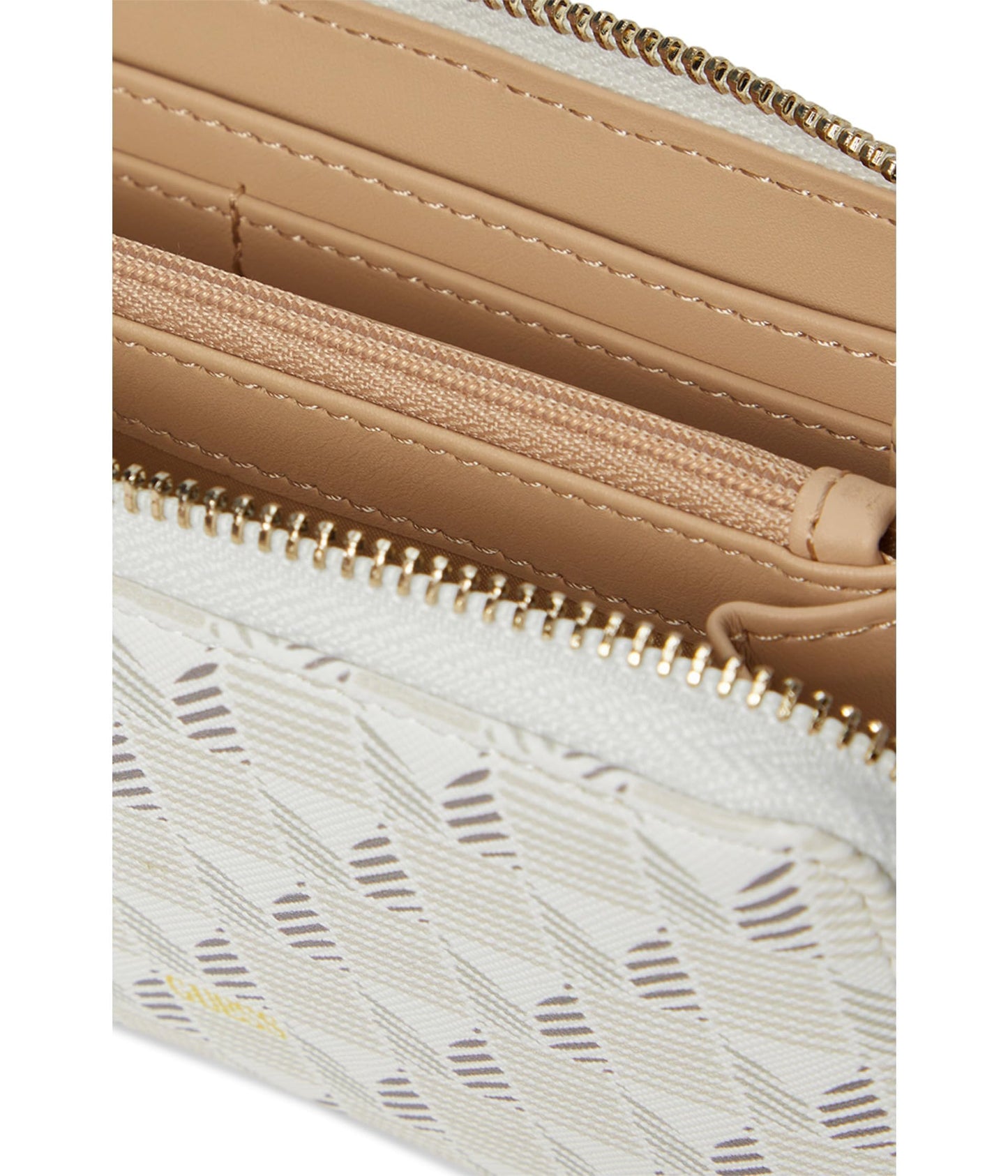 GUESS G Wave Large Zip Around Wallet, Stone Logo