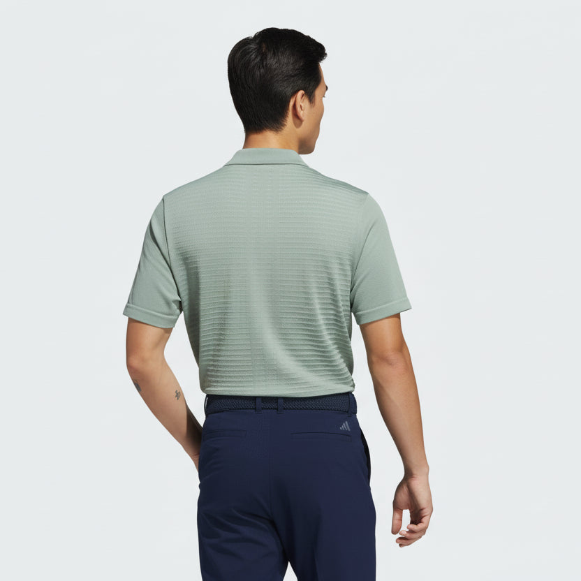 adidas Ultimate365 Tour Seamless Golf Polo Shirt in Silver Green