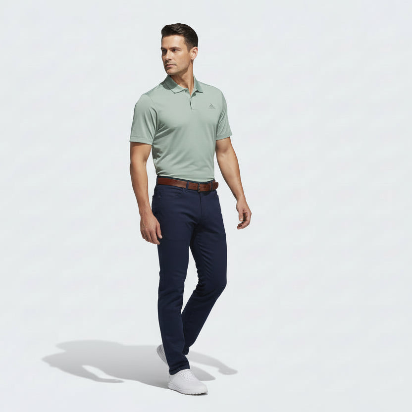 adidas Ultimate365 Tour Seamless Golf Polo Shirt in Silver Green