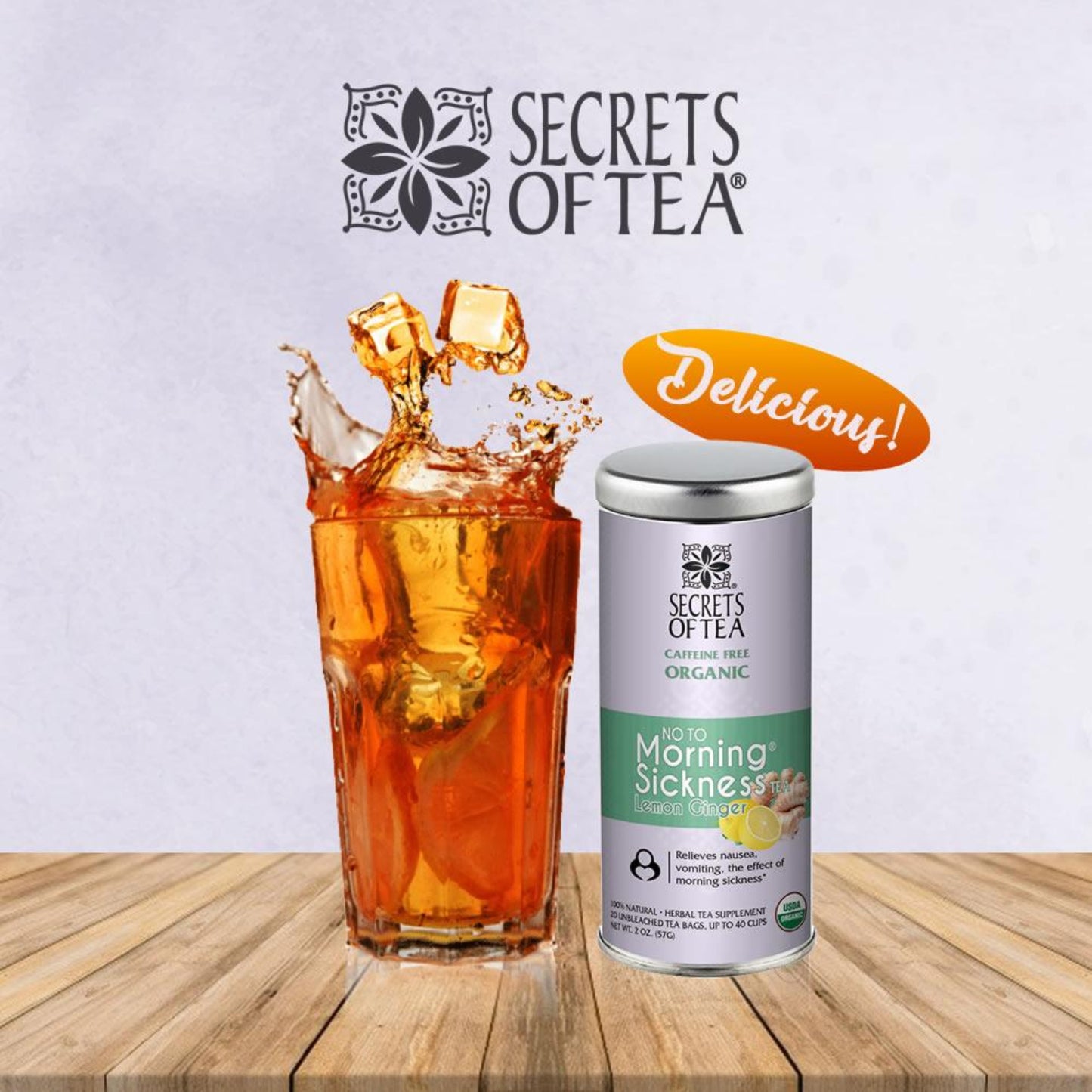 Pregnancy Nausea Relief Tea – Organic, Caffeine-Free, Safe for Moms