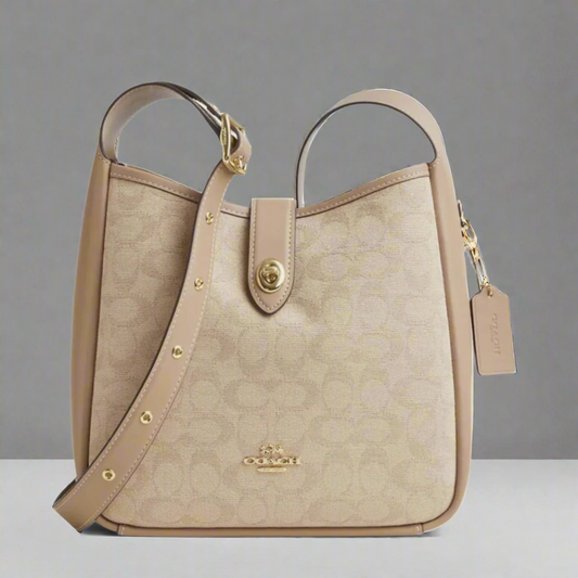 Coach Hadley Convertible Crossbody Bag With Signature Canvas – dark natural multi
