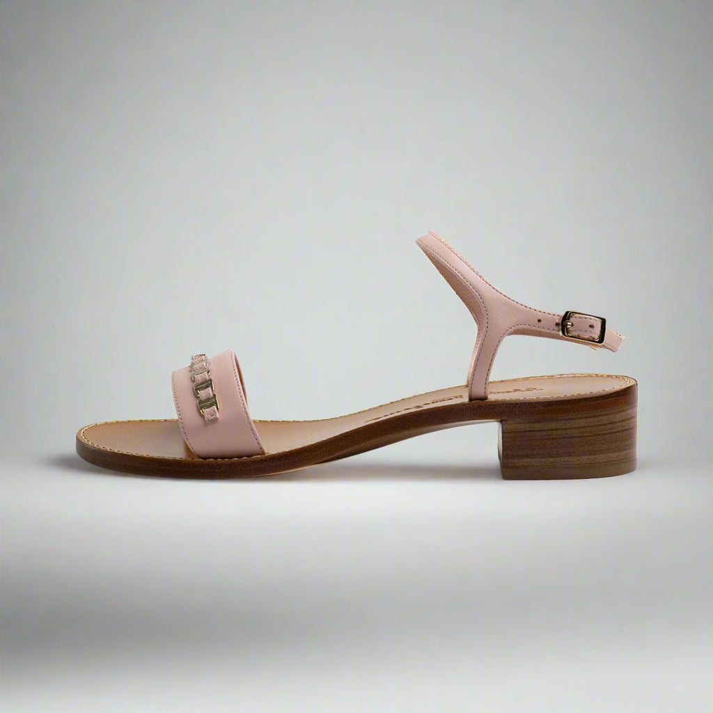 Salvatore Ferragamo Pink Suede Women's Luxury Sandal Size 6