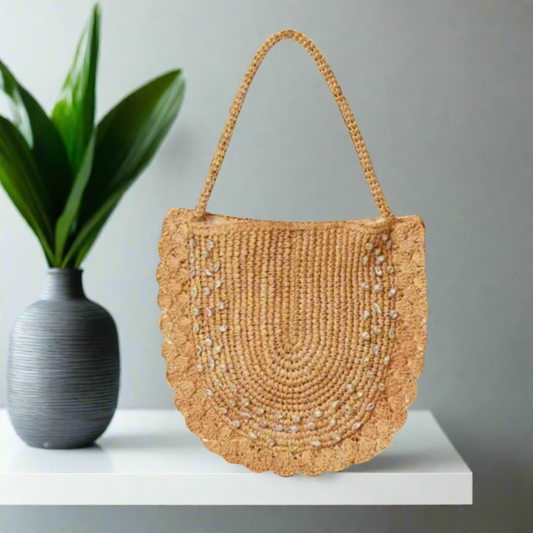 BTB Los Angeles Bardo Crystal Straw Hobo Bag – Boho Chic Tote