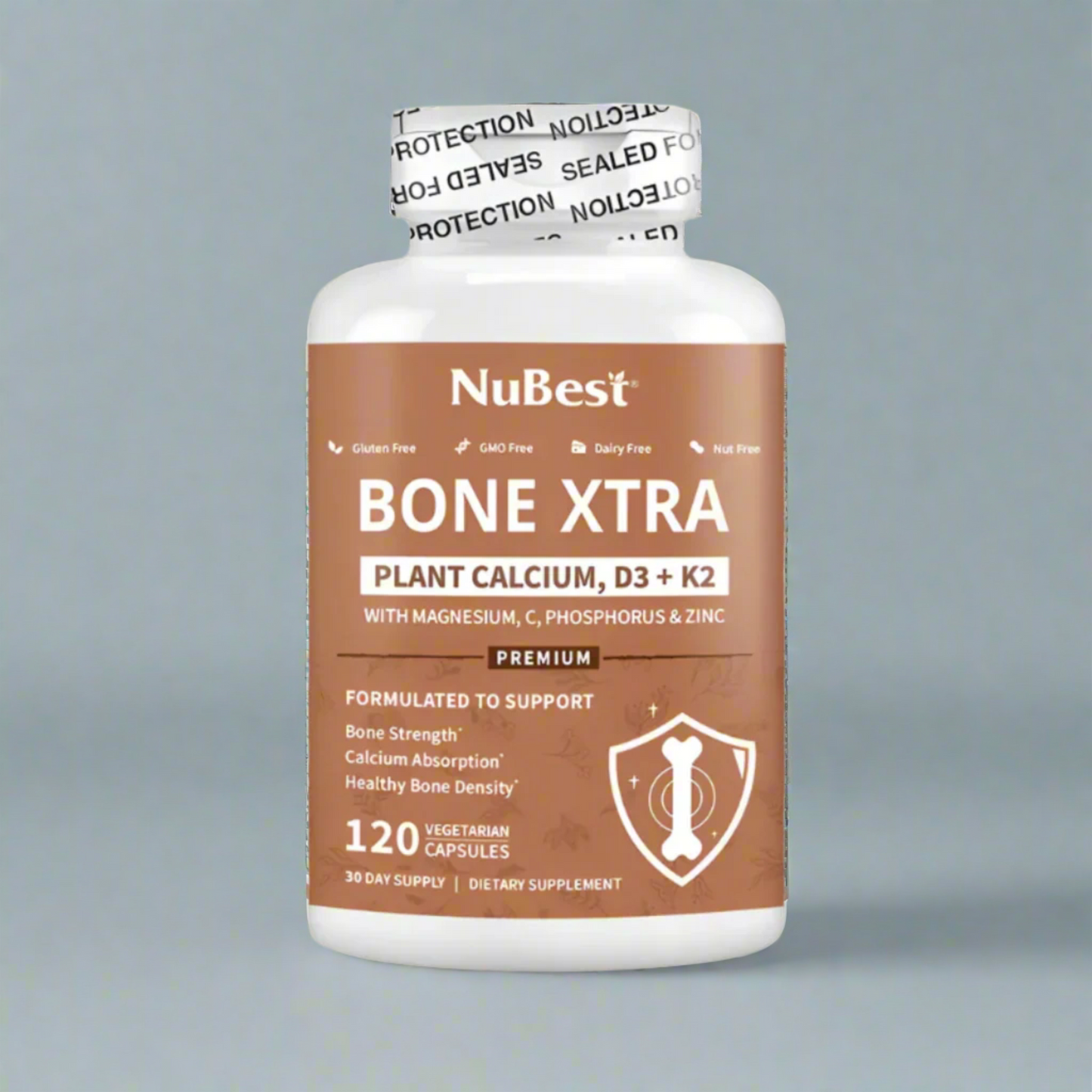 Bone Strength Supplement – 120 Capsules – Teens & Adults Support