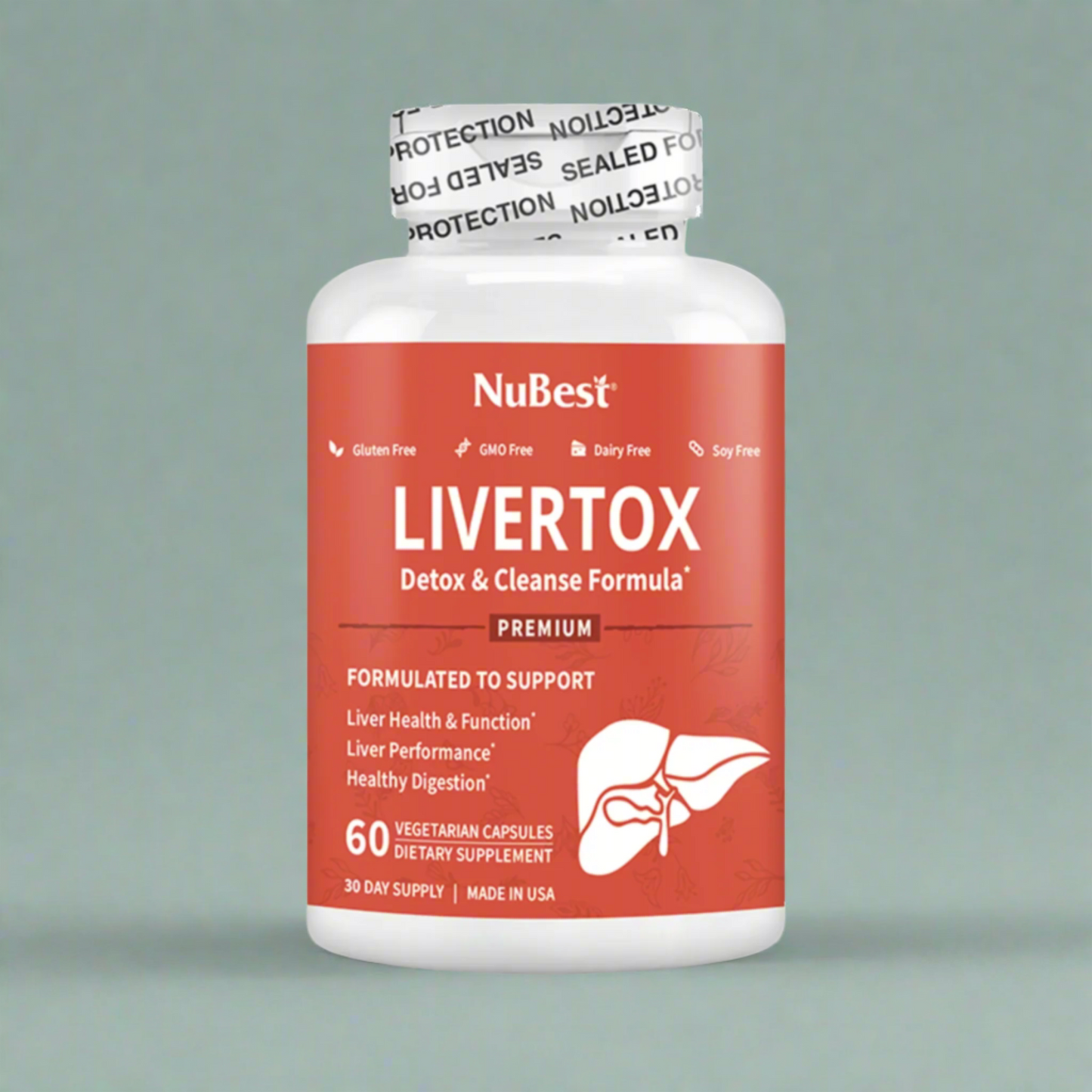 Liver Support Supplement – Natural Detox Formula – 60 Caps
