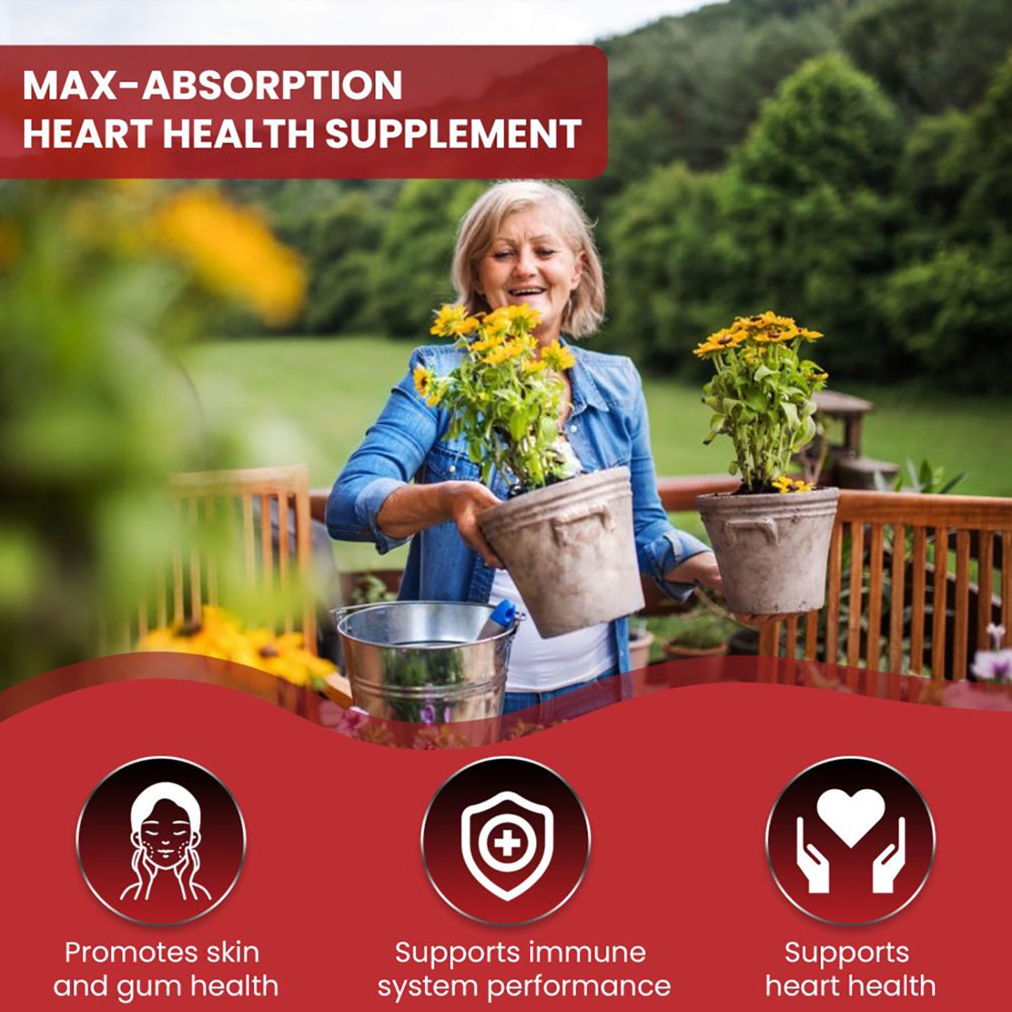 CoQ10 200mg Supplement – Heart, Energy & Brain Support – USA Made