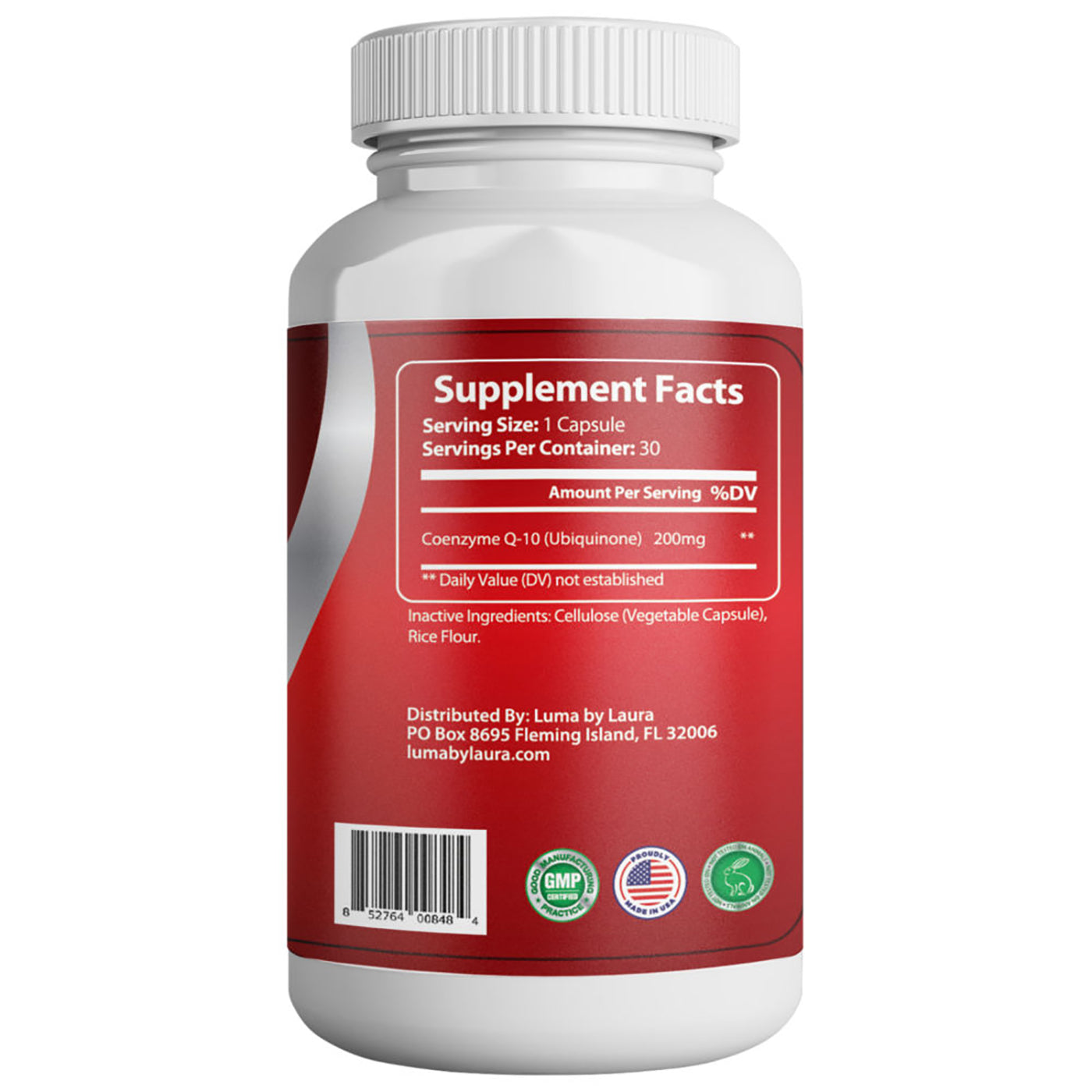 CoQ10 200mg Supplement – Heart, Energy & Brain Support – USA Made